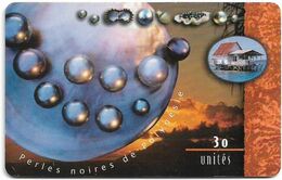 French Polynesia - OPT - Perles Noires (Sunset), 10.1998, 30Units, 50.000ex, Used - Polynésie Française