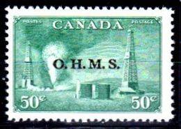 B351-Canada: SERVIZI 1950-51 (++) MNH - Senza Difetti Occulti - - Sobrecargados