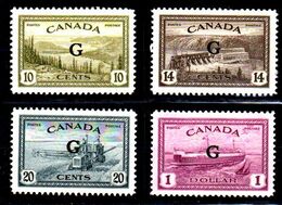 B354-Canada: SERVIZI 1950-52 (++) MNH - Senza Difetti Occulti - - Sovraccarichi