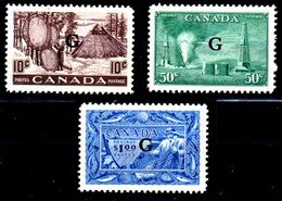 B355-Canada: SERVIZI 1950-52 (++) MNH - Senza Difetti Occulti - - Sovraccarichi