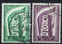 Belgien // Mi. 1043/1044 O - 1956