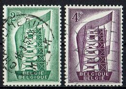 Belgien // Mi. 1043/1044 O - 1956