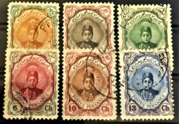 PERSIA 1911-21 - Canceled - Sc# 481, 482, 483, 485, 488, 490 - Iran