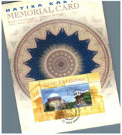 (H 19) Turkey - Mini Sheet On Souvenir Memorial Card - 2002 - Hatira Karti - Sonstige & Ohne Zuordnung