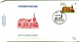 14189047 BE 19890624 Izegem; Tourisme, église St-Hilonius Izegem; FDC Cob2329 - 1981-1990