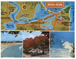 (H 20) Australia - QLD - Noosa Heads (with Map) - Sunshine Coast