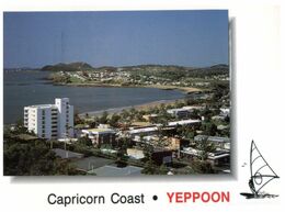 (H 20) Australia - QLD - Yeppoon (with Stamp Pace On Very Left Edge Over The Postcard) - Far North Queensland