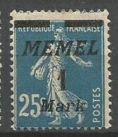 MEMEL N° 67  NEUF*   CHARNIERE  / MH - Neufs