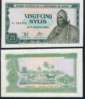 GUINEA GUINEE P24  25 SYLIS 1980 #AG UNC. - Guinea