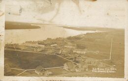 Real Photo Birds Eye View Fort Gibbon Alaska.  Defect Cut Top - Autres & Non Classés