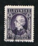 SLOVACCHIA (SLOVAKIA)  -  SG 81  -  1942 FATHER HLINKA 1,30   -   USED - Used Stamps