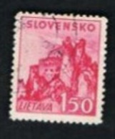 SLOVACCHIA (SLOVAKIA)  -  SG 66 -  1941  CASTLES: LIETAVA   -   USED - Oblitérés