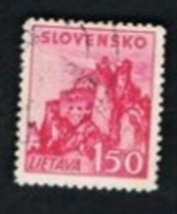 SLOVACCHIA (SLOVAKIA)  -  SG 66 -  1941  CASTLES: LIETAVA   -   USED - Used Stamps