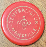 13 CENTRAL CLUB MARSEILLE 1 JETON DE CASINO DE 20 FRANCS CHIP TOKENS COINS GAMING - Casino