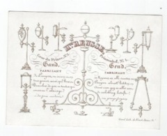 1 Carte Porcelaine Fabrikant Koperen Lampen  & Alles Verlichting  Olielampen  H. Reusse Prinsenhof Gend  Lit.VandeSteene - Porzellan