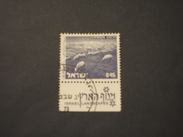 ISRAELE - 1971/5 VEDUTA  0,45 (con Tab)- TIMBRATO/USED - Gebruikt (met Tabs)