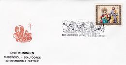 Enveloppe Christkindl Beauvoorde Internationale Filatelie - 1981-90 Briefe U. Dokumente