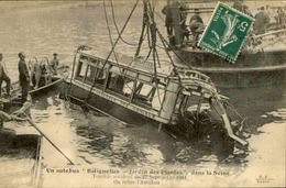 TRANSPORT - Carte Postale - Paris - Terrible Accident D'Autobus En 1911 En Seine  - L 66258 - Bus & Autocars