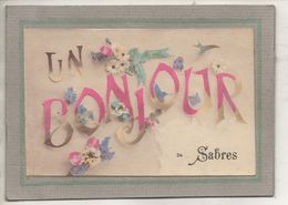 CPA - (40) SABRES - Un Bonjour De Sabres En 1918 - Sabres