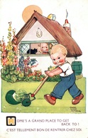 Illustration Mabel Lucie Attwell - Enfants, Tondeuse: Home's A Grand Place To Get Back To (c'est Bon De Rentrer Chez Soi - Attwell, M. L.