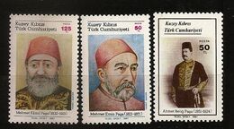 Turquie Chypre Turc RTCN 1987 N° 199 / 201 ** Epée, Mehmed Emin Pacha, Ottoman, Grand Vizir, Abdülmecid, Belig, Kamil - Other & Unclassified