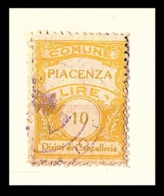 COMUNE DI PIACENZA   - MARCA COMUNALE  LIRE 10 - Andere & Zonder Classificatie