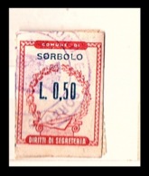 COMUNE DI SORBOLO   - MARCA COMUNALE  LIRE 0,50 - Sonstige & Ohne Zuordnung