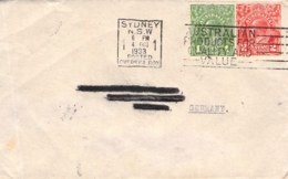 Cover Sydney - Germany 1933 - Lettres & Documents