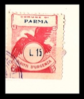 COMUNE DI PARMA  - MARCA COMUNALE  LIRE 15 - CON AQUILA IN VOLO - Other & Unclassified
