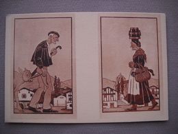 1887 Carte Postale Jour De Marché   Pays Basque Par Jacques  Le TANNEUR  Illustrateur - Le Tanneur