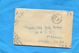 MARCOPHILIE-guerre D'indochine-lettre En FM -départ -Tunisie- 1948> 2ème R S H-SP 62643  T O E - Guerre D'Indochine / Viêt-Nam