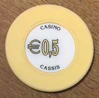 13 CASSIS CASINO JETON DE 0,5 EURO CHIP TOKENS COINS GAMING - Casino