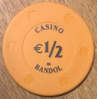 83 BANDOL CASINO JETON DE 1/2 EURO CHIPS TOKENS COINS GAMING - Casino