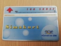 ISLAND 100 SKREF L&G  CONTROL 111A  SIMAKORT/ DROPS     Fine Used CARD **2962** - Island