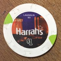 USA NEVADA LAUGHLIN HARRAHS CASINO CHIP 1$ JETON TOKEN COIN - Casino