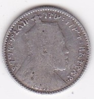 ETHIOPIE. GERSH EE 1895 A (1903) . MENELIK II . ARGENT - Aethiopien