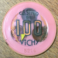 03 VICHY JETON DE CASINO 1,00 NOUVEAUX FRANCS N° 5214 ROSE CHIPS TOKENS COINS - Casino