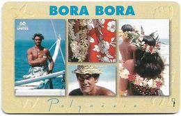 French Polynesia - OPT - Bora Bora - Gem1B Not Symm. Red, 01.1995, 60Units, 50.000ex, Used - Polynésie Française