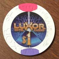 USA NEVADA LAS VEGAS LUXOR HOTEL CASINO CHIP $1 JETON TOKEN COIN - Casino