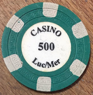 14 LUC-SUR-MER JETON DE CASINO DE 500 FRANCS CHIP TOKENS COINS GAMING - Casino