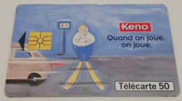 Télécarte - LA FRANCAISE DES JEUX - KENO - Spelletjes