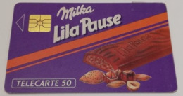 Télécarte - MILKA Lila Pause - Food