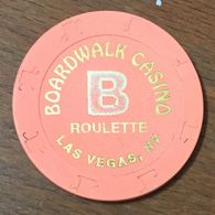 USA NEVADA LAS VEGAS BOARDWALK CASINO CHIP ROULETTE CLOSED FERMÉ JETON TOKEN COIN - Casino