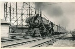 Post Card Railroad Photographs G Grabill Jr Pennsylvania Rd Pacific #5485 Train - Treinen