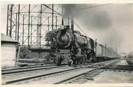 Post Card Railroad Photographs G Grabill Jr Pennsylvania Rd Pacific #5485 Train - Trains
