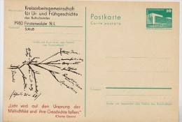 DDR P84-6b-82 C6-b Postkarte Zudruck CHARLES DARWIN Finsterwalde 1982 - Privé Postkaarten - Ongebruikt