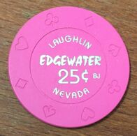 USA NEVADA LAUGHLIN EDGEWATER CASINO CHIP 25C JETON TOKEN COIN - Casino