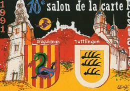 SALON CARTOPHILE DE DRAGUIGNAN  1991 ILLUSTRATEUR LENZI - Lenzi