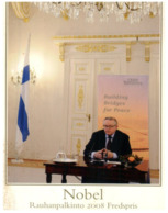 (H 22) Finland - Nobel Prize Winner (witten) Martti Ahtisaari - Nobel Prize Laureates