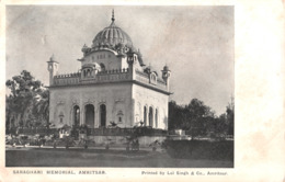 R429887 Saraghari Memorial. Amritsar. Lal Singh. Sanbride - World